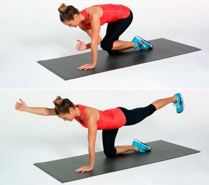 The Hunting Dog exercise will tone your glutes and thighs