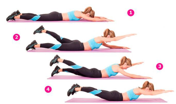 The Samurai Fly exercise will make your buttocks supple and your back strong